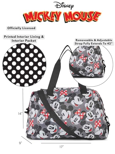 Disney Tote Duffel Bag Mickey Mouse Friends All Over Print Weekender Travel3
