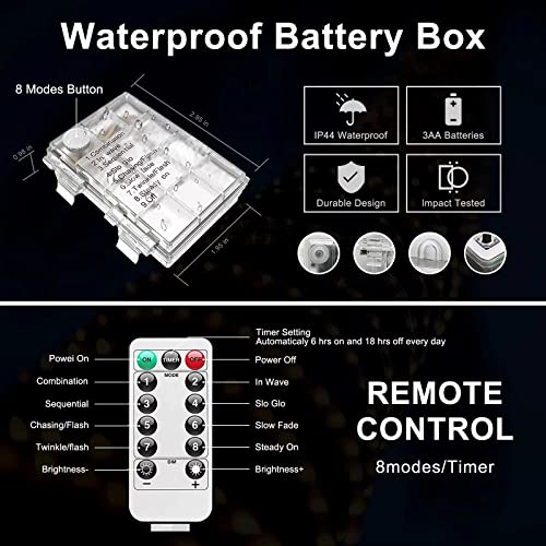 Jmexsuss new 100 led rope lights battery 4 Jmexsuss new 100 led rope lights battery - image 5