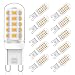 Produktbild G9 LED Dimmbar Warmweiß 2700k, 3W LED Lampe Ersatz 25W 28W 33W 40W Halogenlampe, Kein Flackern Led Leuchtmittel, 320LM, AC 220-240V, 360 Grad Abstrahlwinkel G9 Sockel Glühlampe, 10er Pack