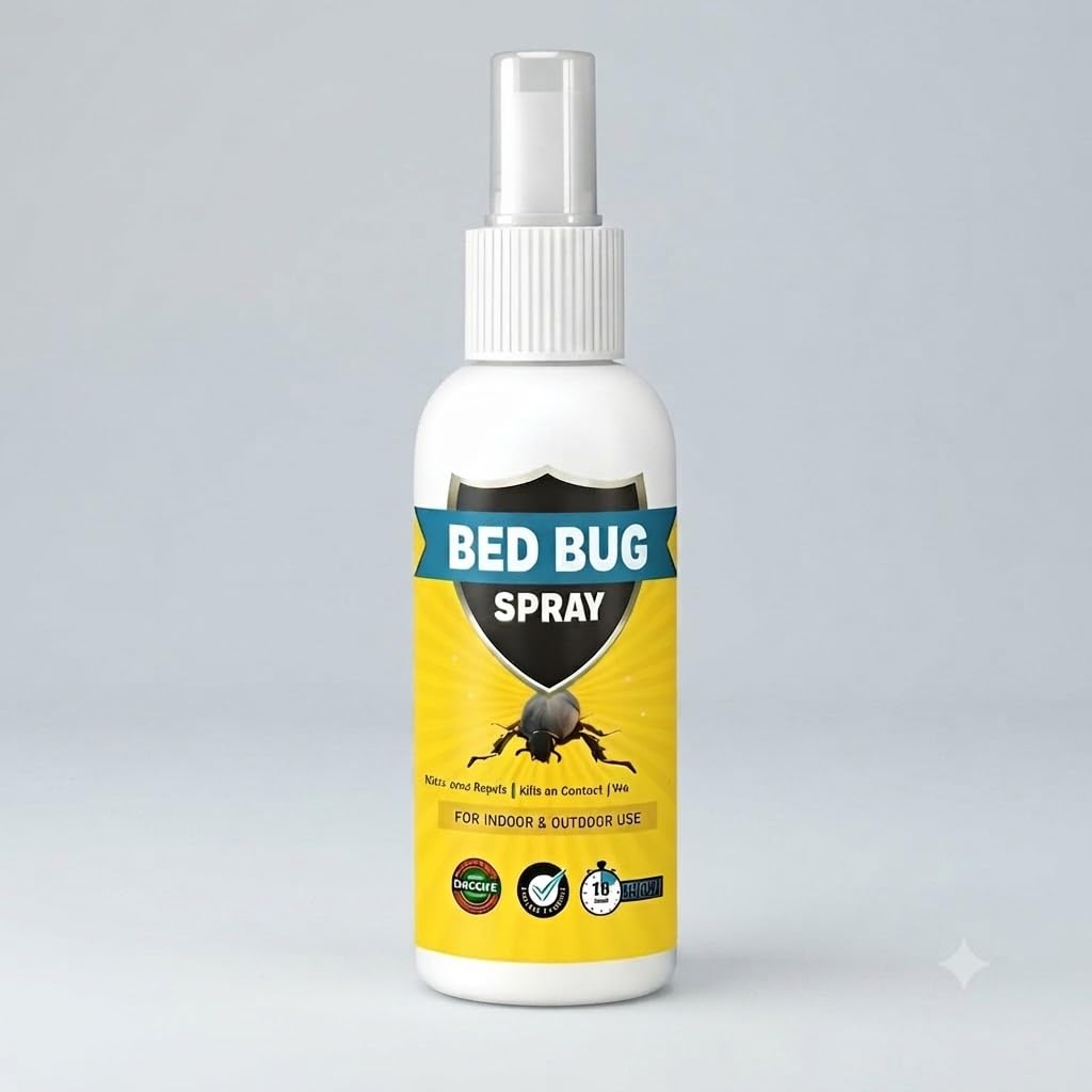 Bed Bug Spray for Indoor & Outdoor Use | Bed Bug Repellent & Control | Ready-to-Use Insect for Beds, Furniture, Rooms & Household Areas | Easy Spray Application, Pack Of_1-image-7