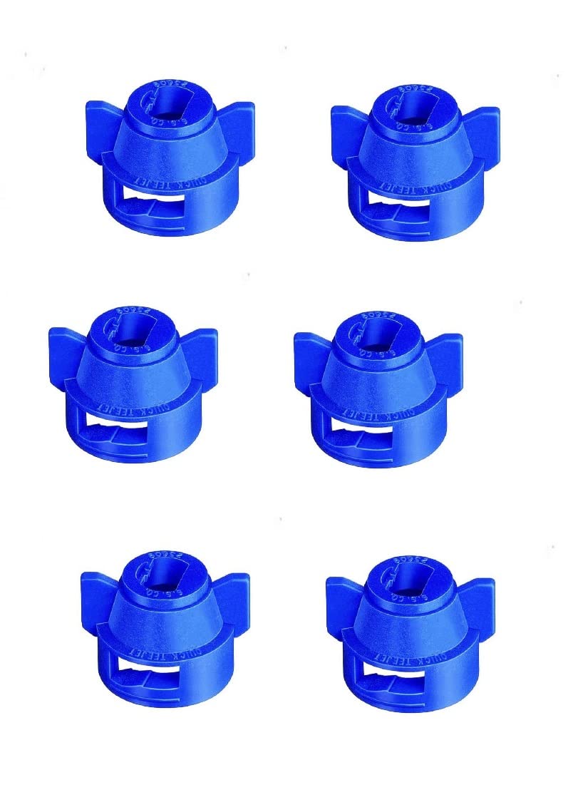 Pack of 6 - Quick TeeJet Blue Nylon Cap for Flat, TP Standard & XR Style Tips Farmer Bob's Parts CP25609-4-NY