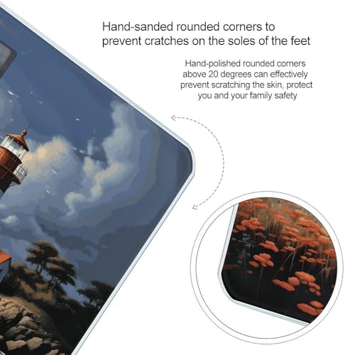 Báscula digital para baño Sea Lighthouse con pantalla grande miniatura 4