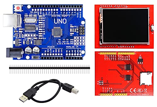 OLatus OLA10047 UNO R3 SMD Kit Improved Version | 2.4 Inch TFT Touch Screen Display Module Kit compatible with Arduino