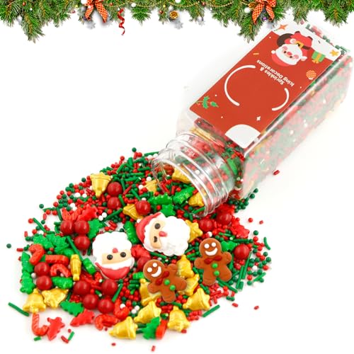 Weihnachten Essbare Tortendeko 100g, Zucker Dekoration Weihnachten,...