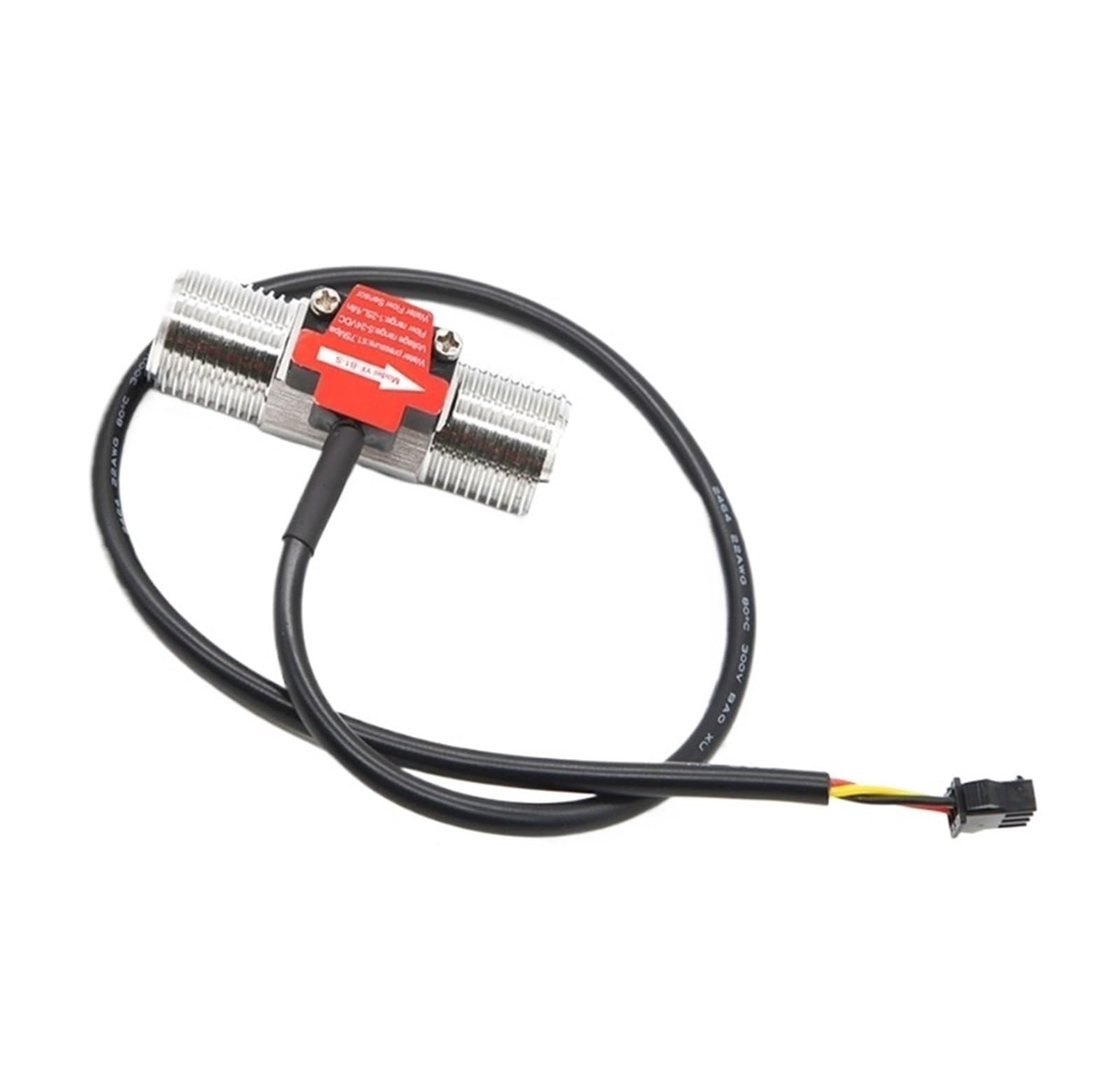 Flow Sensor Meter Digital Pipeline Water Flow Professional Water Flow Meter External Threaded Leakproof Flow