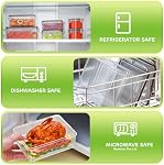 36 PCS Grands contenants de stockage des aliments avec lids hermétiques(18 Contenants avec 18 Lys) - BPA Ensemble de contenants de préparation de repas en plastique, de cuisine étanche et de garde-manger - avec étiquettes & Stylo(18 Pcs)