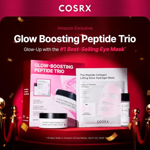 Image of COSRX Glow-Boosting Peptide Trio, Pink Peptides Eye Patch Limited Gift Set