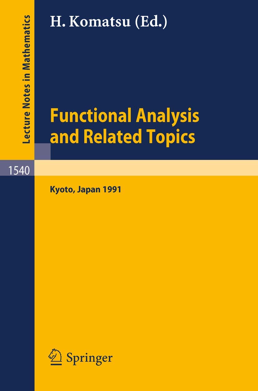 Amazon.co.jp: Functional Analysis and Related Topics, 1991