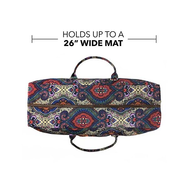 Kindfolk-Yoga-Mat-XL-Duffel-Bag-Extra-Large-Patterned-Canvas-with-Pocket-and-Zipper Kindfolk Yoga Mat XL Duffel Bag Extra Large Patterned Canvas with Pocket and Zipper