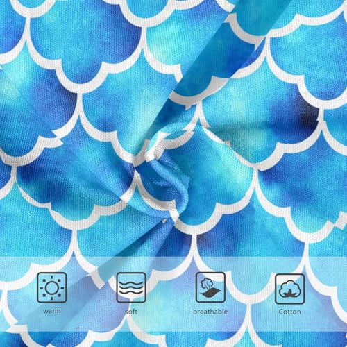 Blue Watercolor Fish Scale Toddler Girls's Underwear 2T 202c18743