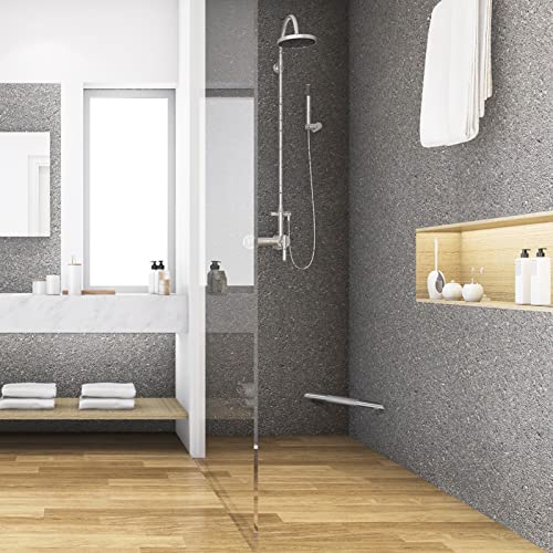 Sanliv Shower Foot Rest Bar,Corner Foot Rest For Shaving Legs,Wall Mounted Shower Foot Ledge,Antislip Knurled Brass Bar Bathroom Step,Brushed Nickel #TOP4