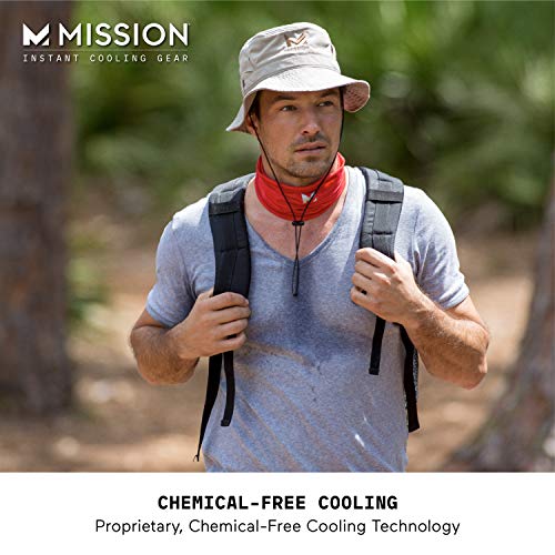 Mission Cooling Bucket Hat, Upf 50, 3" Wide Brim Sun Hat - Cools When Wet, Upf 50 (Navy) #TOP5