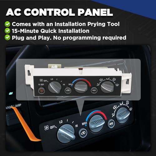 Panneau de commande de climatisation AITKEN pour Chevy GMC 1996-2000 Remplacement 599-006