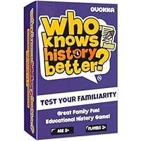 QUOKKA Who Knows History Better Kids & Family Card Quiz Game | Fun & Educational Questions for Children & Families