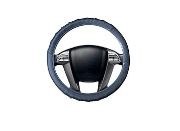 Autofetch Car Grippy Leatherette Car Steering Cover (Grey) for Maruti Suzuki S-Presso
