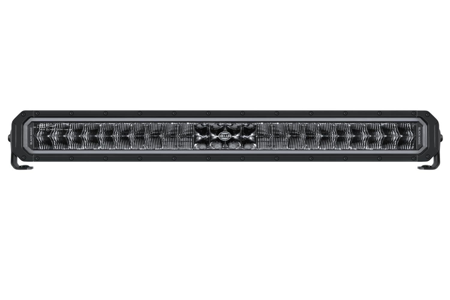 HELLA 1FJ 358 550-111 lampa LED dwurzędowa - Black Magic Tough Pro 27" - 12/24V - 5545lm - liczba referencyjna: 45 - ECE - krystalicznie przezroczysty - kolor światła: biały/żółty (bursztynowy
