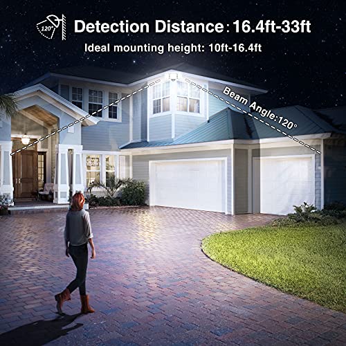 Onforu 70W Led Security Lights Motion Sensor Light Outdoor, 6200Lm Super Bright, 6000K, Ip65 Waterproof, Flood Light Motion Detector With 3 Head, Exterior Floodlight, Wall Light For Entryway, Garage #TOP3