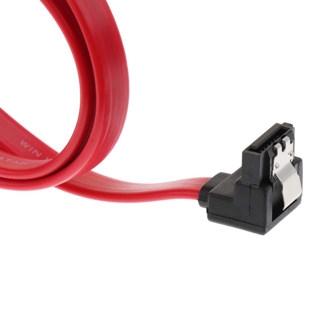 Tenlacum Câble SATA III 3.0 Revision 20'' 6 Gbps 7 Broches Cordon Avec Verrou, Accessoires Pour Disques Durs