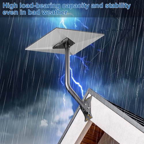 Image of Standard 4 /4X Mount for Starlink, Adjustable Wall /Roof Mounting Kit with Aluminum Pipe Adapter, Compatible with Starlink Standard Gen 3 /V3