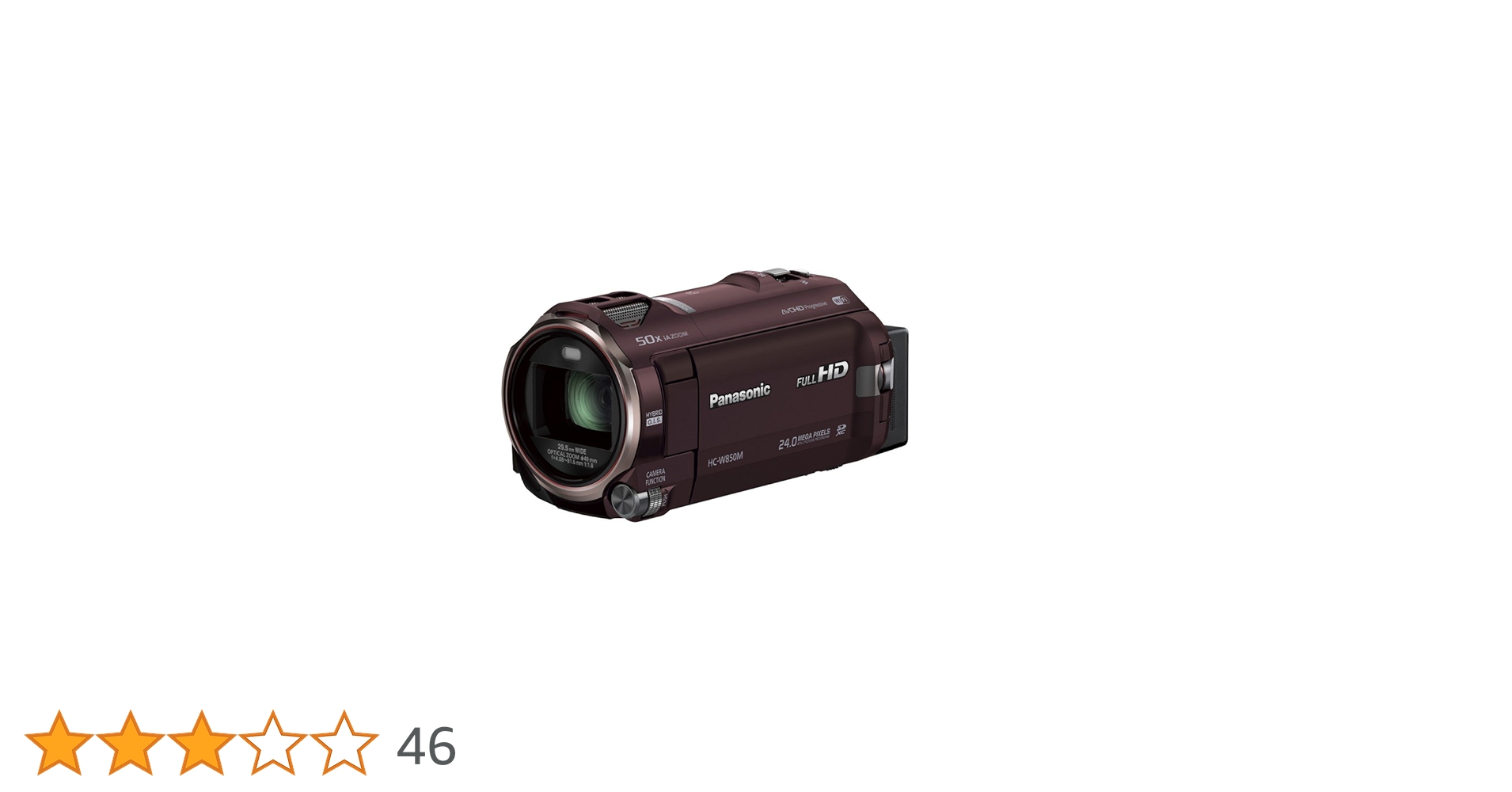 Amazon.co.jp: パナソニック デジタルハイビジョンビデオカメラ 内蔵