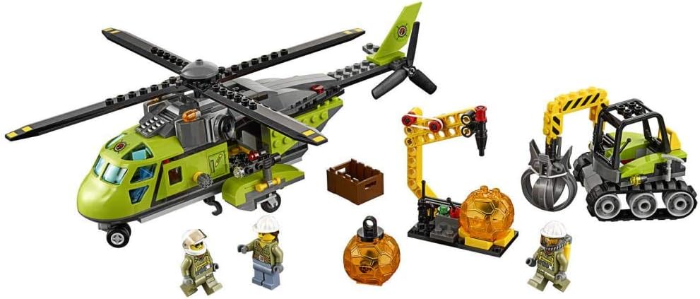 LEGO City Volcano Supply Helicopter Set #60123