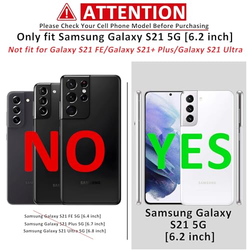 Gritup for Samsung Galaxy-S21 Case:Compatible with MagSafe & [HD Screen Protector×2],Metal Rotated Kickstand,Military Grade Drop Proof Anti-Fingerprint Protective Case for Samsung S21,Gray by Gritup - Used condition - Image 2