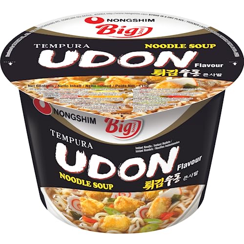 Nong Shim Instantnudeln Udon Big Bowl - Koreanische Ramen Suppe - schnelle Zubereitung - 1er Pack à 111g