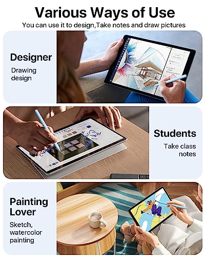 Image of Stylus Pen for iPad - Apple Pencil 2nd Generation Alternative With Wireless Charging - Compatible With iPad Pro 11 /12.9 Inch, Air 4 /5, Mini 6 (Blue)
