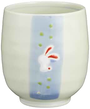 青峰　焼〆波うさぎ うさぎ珈琲碗皿青花匠(現定商品)