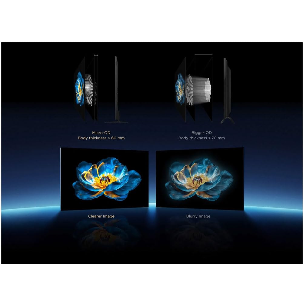 TCL TV QLED-MiniLED de 55 polegadas Smart Google TV, resolução 4K