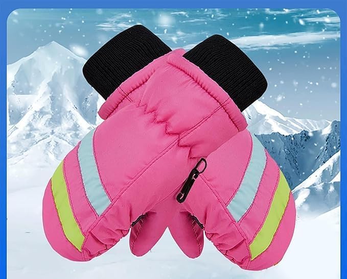 Kids Winter Snow Ski Gloves for Toddler Boys Girls 2-5 Years -Windproof Thermal Warm Mittens for Snowboarding - Image 5