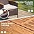 Devoko Outdoor Patio Dining Sets 9 Pieces Wicker Outdoor Dining Table and Chairs Set with Acacia Wood Table Top and Widened Armrests for Backyard, Garden, Deck (Brown)