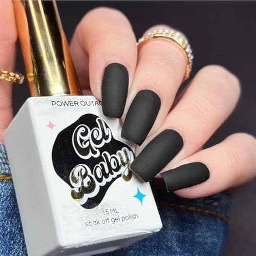 Twinkled T Gel Baby Gel Nail Polish - Long Lasting 15ml Soak Off LED UV Nail Lamp Gel Polish for Nail Art 0.5oz (Power Outage) -  40386001043504