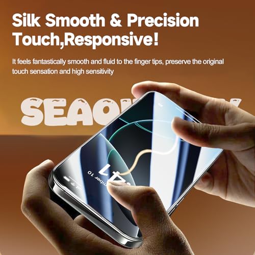 Image of 2 Pack for iPhone 15 Pro Max Screen Protector, [9H Hardness] Tempered-Glass Screen Protector with Auto-Alignment Kit, HD Clear, Scratch Resistant