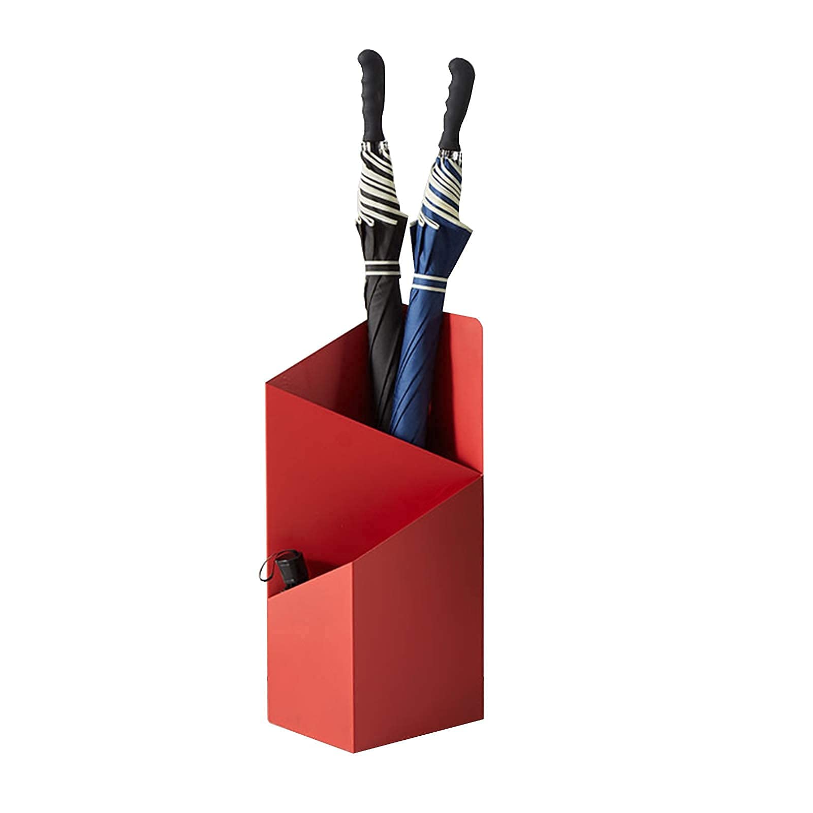 WXPGFEQ Umbrella Stand, Floor-Standing Umbrella Holder Wrought Iron, Heavy Duty Umbrella Storage Bucket for Entryway