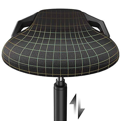 Image of Standing Desk Chair, Adjustable Ergonomic Standing Stool, Swivel Sitting Balance Chair, Anti-Slip Bottom Pad