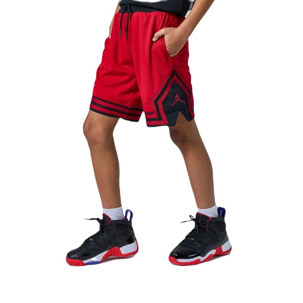 Jordan JDB Air Diamond Dri Fit Mesh Grade School Shorts (Red), Large