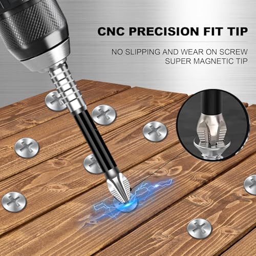 Image of High Magnetic Screwdriver Drill Bit Set, 2025 New Strong Magnetic Durability Screwdriver Drill Bit Set, Anti-Slip Magnetic Electric Screwdriver Set(6PCS*2)
