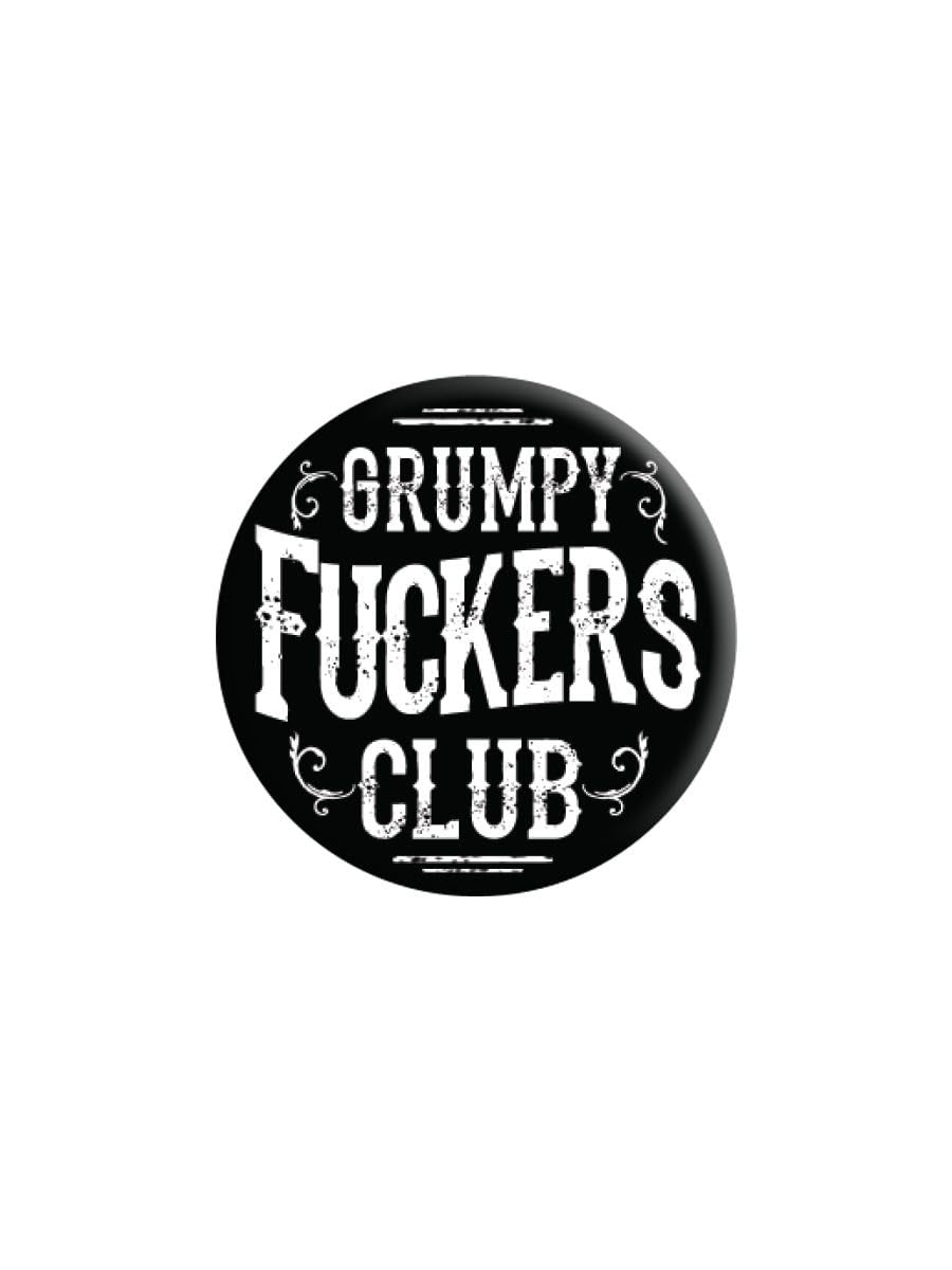 Grindstore Unisex Nc Grumpy Fuckers Club Badge