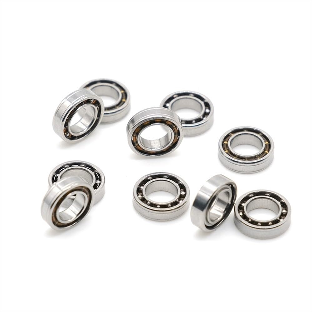 Zamiennik łożysk 10 sztuk SMR105 otwarte łożysko ABEC-7 5 x 10 x 3 mm łożysko kulkowe ze stali nierdzewnej miniaturowe łożysko kulkowe MR105