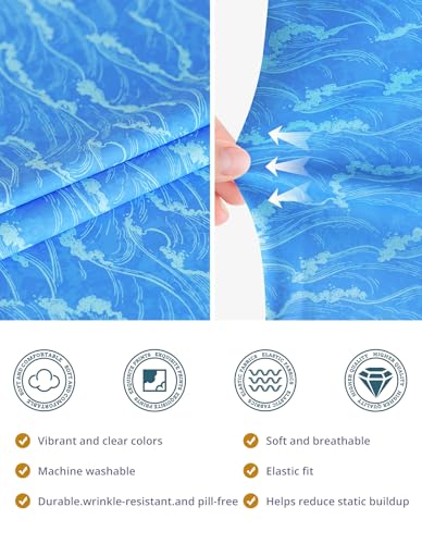 Image of Scrub Caps for Men and Women with Buttons, Classic Surgical Caps | Double-Sided Printed, Adjustable,Long Hours, Sweatbands, Fabric Help Reduce Static Buildup