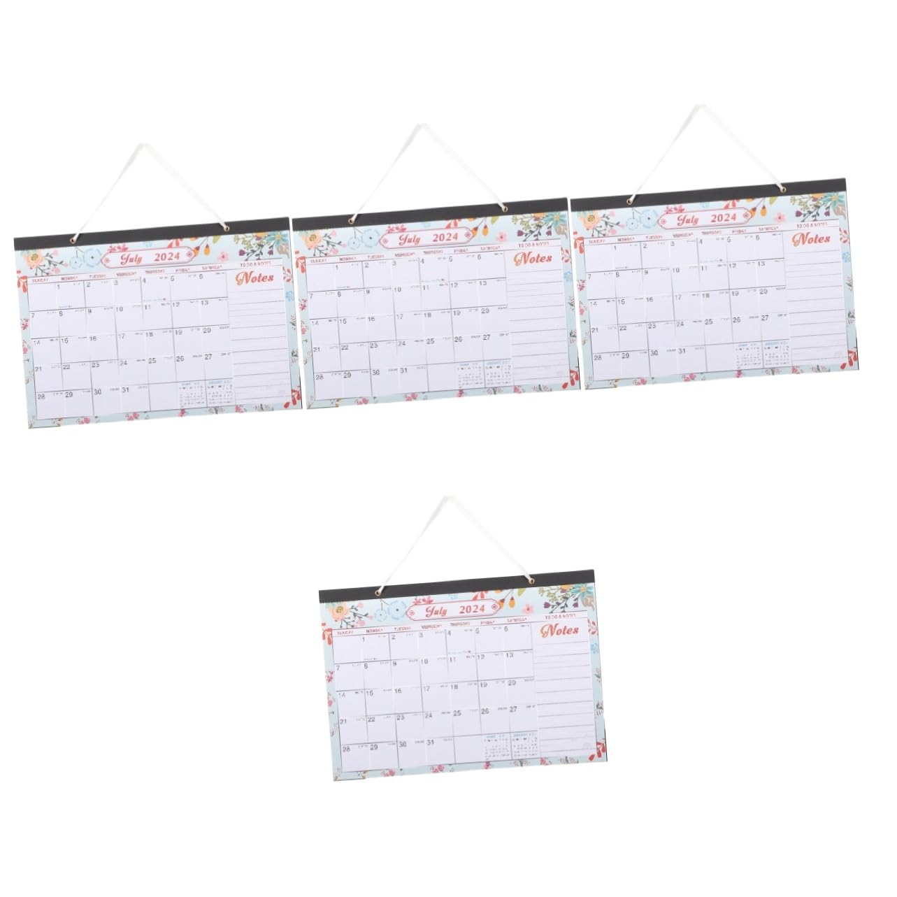 SEWACC 4stücke Monatskalender Für Zuhause Und Büro Aufhängender Wandkalender Mit Klarer Druckqualität Terminplanung Und Organisation Wichtiger Ereignisse