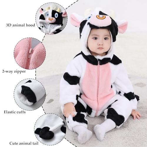 Disfraz de bebé animal de una pieza para 3-6 meses miniatura 2