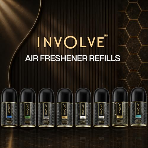 Image of Involve Luxe Combo - Impact, Ocean & Gravity - Pack of 3 | Automatic Room Freshener Refills | 2200 Sprays Guaranteed | Lasts up to 60 Days (225ml x 3) | Home Fresheners | Long Lasting Fragrance