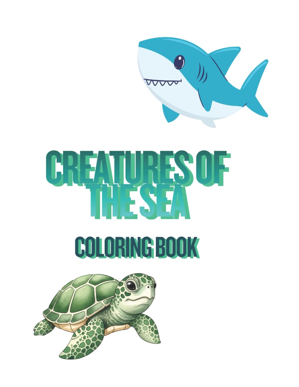 Creatures of the Sea: Coloring Book