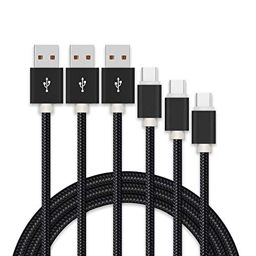 USB Type C ケーブル【3本セット 1m+2m+3m】急速充電 USB-A to USB-C ケーブル ナイロン編み 高速データ転送 タイプc 充電ケーブル iPhone16 iPhone15 Pro Max Plus Xperia Galaxy