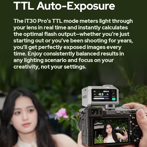 Image of Godox iT30 Pro L iT30Pro L TTL Mini Camera Flash for Leica Flash Speedlight Speedlite,Wireless Master & Receiver,Full-Color Touchscreen,Built-in Diffuser,1.5s Recycle Time
