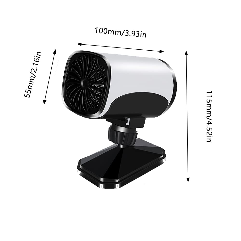 Mini calentador de automóvil, descongelador de ventilador de automóvil