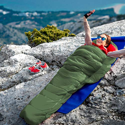 Saco de dormir para acampamento BESPORTBLE, quente, clima frio, impermeável, para adultos, crianças,