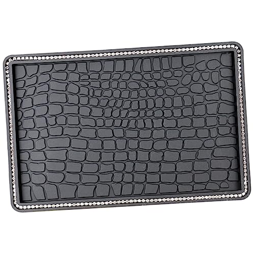 OSOLADY Non Slip Dashboard Mat Multifunctional Rhinestone Car Interior Adornment Pad Premium Slip Pad for Phones Keys and Gadgets Washable Reusable Stylish Unique